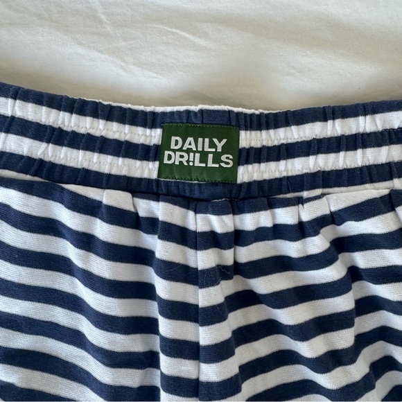 Daily Drills Navy Striped Shorts - Picture 3 of 4